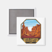 Aimant Bryce Canyon National Park Utah Emblem (Recto/Verso)