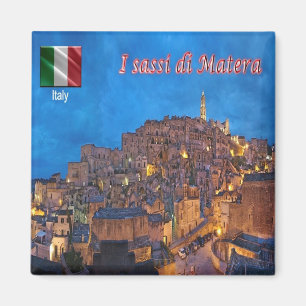 Aimant BSL017 MATERA, Les Sassi de Matera, Frigo