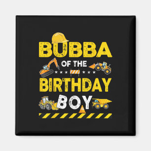 Aimant Bubba De L'Anniversaire Boy Construction Ouvrier B
