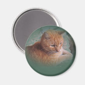 Aimant Bubba l'Orange Tabby Tomcat (Recto/Verso)