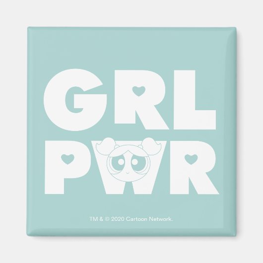 Aimant Bubbles : Girl Power (Devant)
