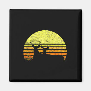Aimant Buck Mule Deer Chasse Papa Vintage Retro Sun Bow H