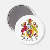 Aimant Buckingham Family Crest (Recto/Verso)