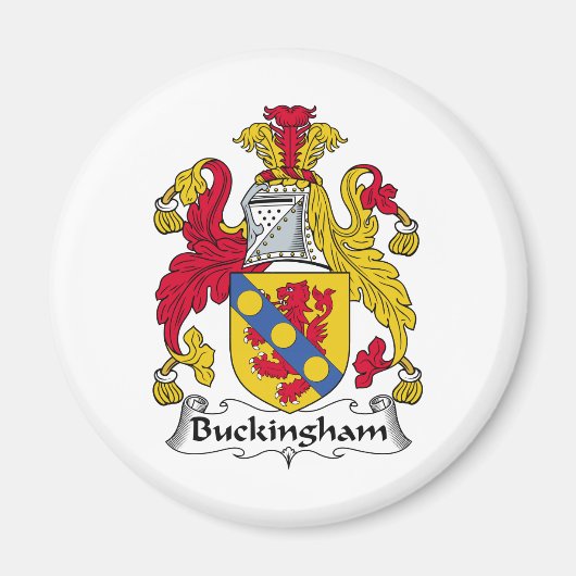 Aimant Buckingham Family Crest (Devant)