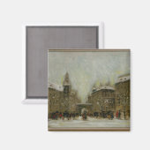 Aimant Budapest dans la neige (Recto/Verso)