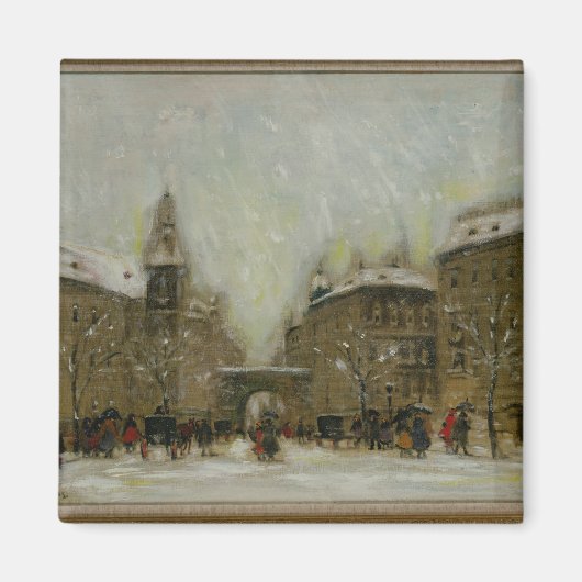 Aimant Budapest dans la neige (Devant)