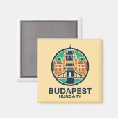 Aimant Budapest Hongrie Europe (Recto/Verso)