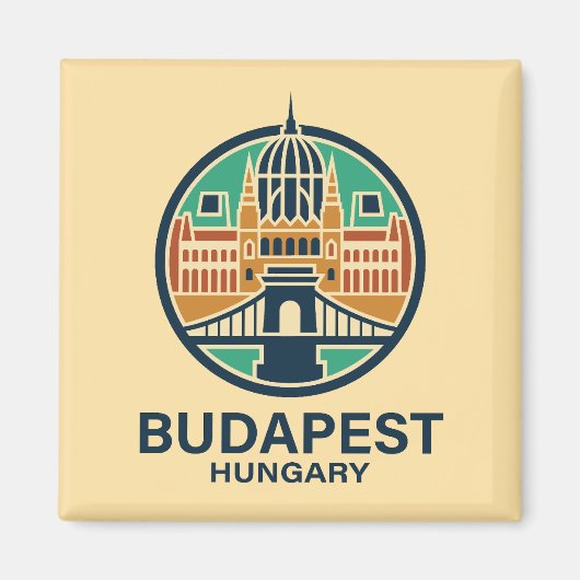 Aimant Budapest Hongrie Europe (Devant)