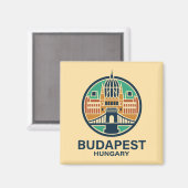 Aimant Budapest Hungary Europe (Recto/Verso)