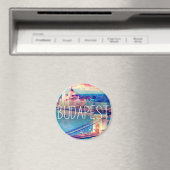 Aimant Budapest vintage, cercle (In Situ (Lave-vaisselle))