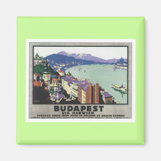 Aimant Budapest vintage Hongrie (Devant)