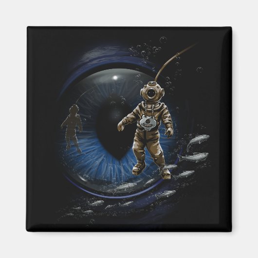 Aimant Buddy plongeur (Devant)