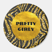 Aimant Budget Joli Faux Parties scintillant or Foil Glam (Devant)