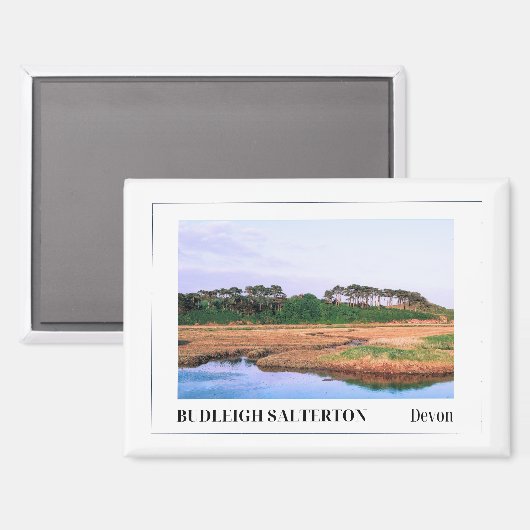 Aimant Budleigh Salterton, Devon, Angleterre (Recto/Verso)