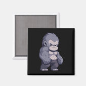Aimant Buff Alpha Silverback Gorilla Ape Design Boxer Go (Recto/Verso)