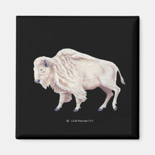 Aimant Buffalo blanc
