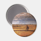 Aimant Buffalo Bones labourés par Harvey Thomas Dunn (Recto/Verso)