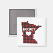 Aimant Buffalo de hockey du Minnesota (Recto/Verso)