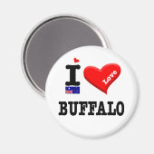 Aimant BUFFALO - I Love (Recto/Verso)
