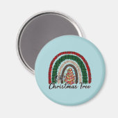 Aimant Buffalo Plaid & Empreinte de léopard Rainbow (2) (Recto/Verso)