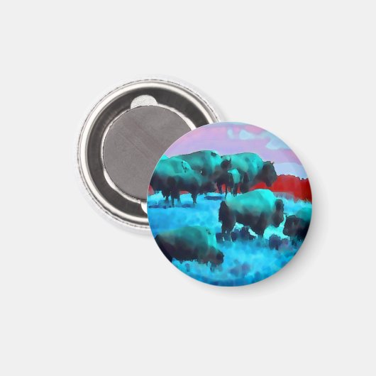 Aimant Buffles (Recto/Verso)