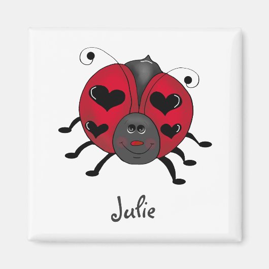 Aimant Buggies de jardin ・ Smiling Ladybug (Devant)