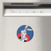 Aimant BUGS BUNNY™ à travers les anneaux LOONEY TUNES™ (In Situ (Lave-vaisselle))