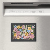 Aimant BUGS BUNNY™ Broderie Florale Graphique (In Situ (Lave-vaisselle))