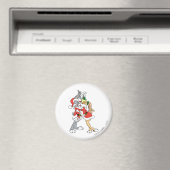 Aimant BUGS BUNNY™ et baiser de gui de Lola (In Situ (Lave-vaisselle))
