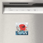 Aimant BUGS BUNNY™ & Gossamer Préparation de repas Whimsi (In Situ (Lave-vaisselle))