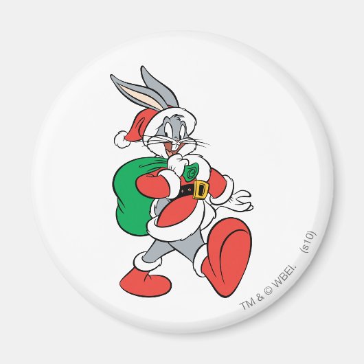 Aimant BUGS BUNNY™ Père Noël (Devant)