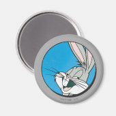 Aimant BUGS BUNNY™ Rétro Patch Bleu (Recto/Verso)