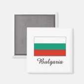 Aimant Bulgarie - Conception du drapeau (Recto/Verso)