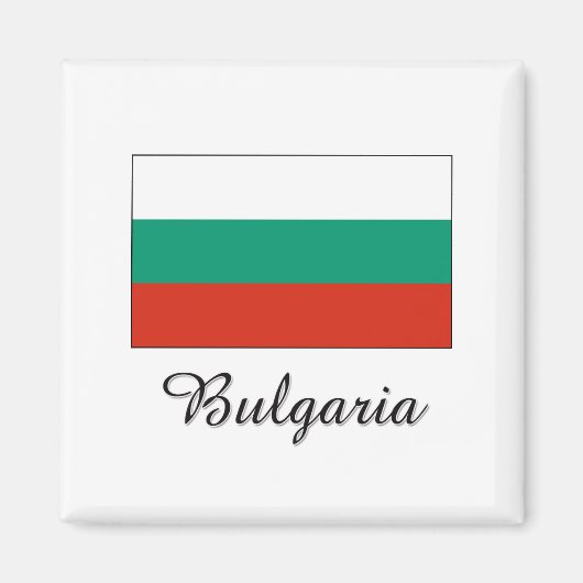 Aimant Bulgarie - Conception du drapeau (Devant)