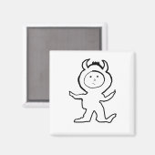 Aimant Bull Jammies par Cussdum Designs (Recto/Verso)