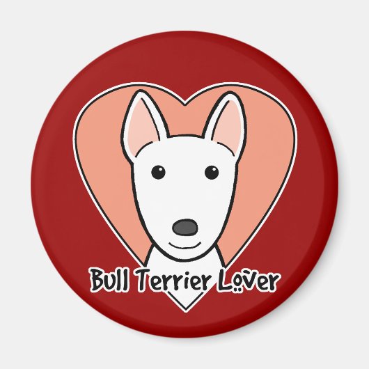 Aimant Bull Terrier Lover (Devant)