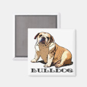 Aimant Bulldog anglais (Recto/Verso)