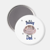Aimant Bulldog Dad - Customisé (Recto/Verso)