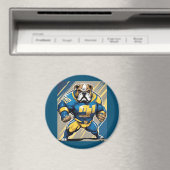 Aimant Bulldog dans les couleurs des chargeurs (In Situ (Lave-vaisselle))