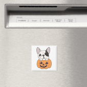 Aimant Bulldog En Chiens Citrouilles Cutes Happy Hallowee (In Situ (Lave-vaisselle))