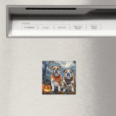Aimant Bulldog Halloween Épouvante (In Situ (Lave-vaisselle))