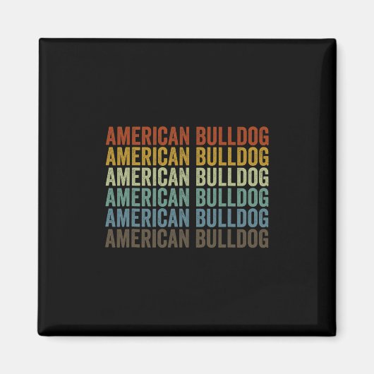 Aimant Bulldog Retro (Devant)