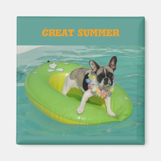 Aimant Bulldoge français Great Summer (Devant)