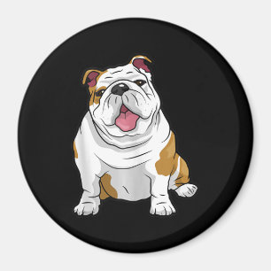 Aimant Bulldogs anglais Awesome Funny Bulldog Pups Chiens