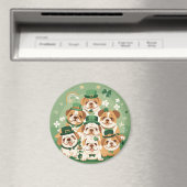 Aimant Bulldogs anglais de la Saint-Patrick (In Situ (Lave-vaisselle))