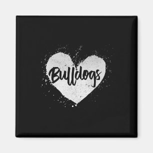 Aimant Bulldogs - Coeur Amoureux des chiens Animal éleveu
