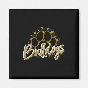 Aimant Bulldogs Gold Black Cheetah School