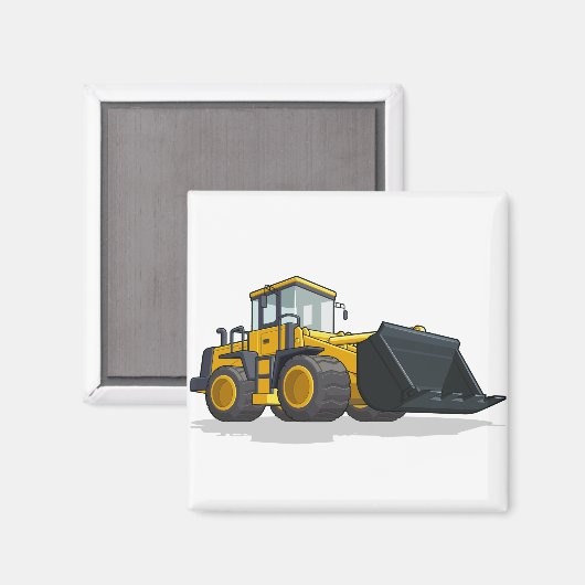 Aimant Bulldozer (Recto/Verso)