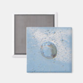 AIMANT BULLE BLEU (Recto/Verso)