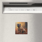 Aimant Bullmastiff en automne Feuilles automne Inspire (In Situ (Lave-vaisselle))